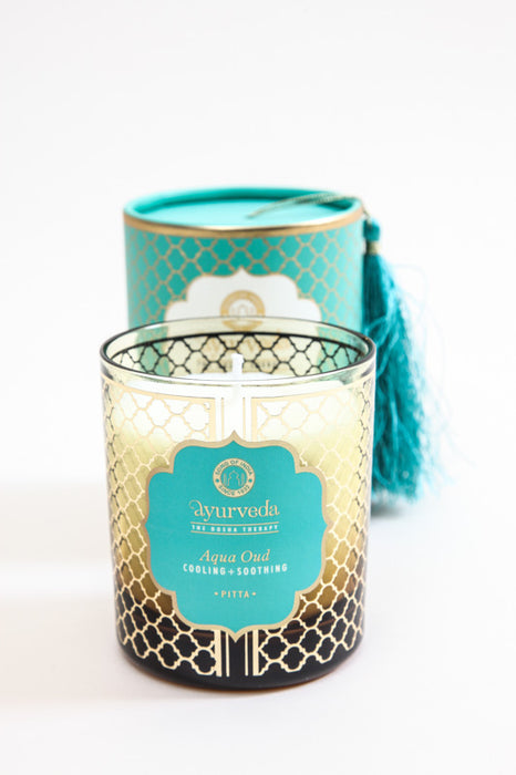 Ayurveda Duftkerze im Glas PITTA - Aqua Oud