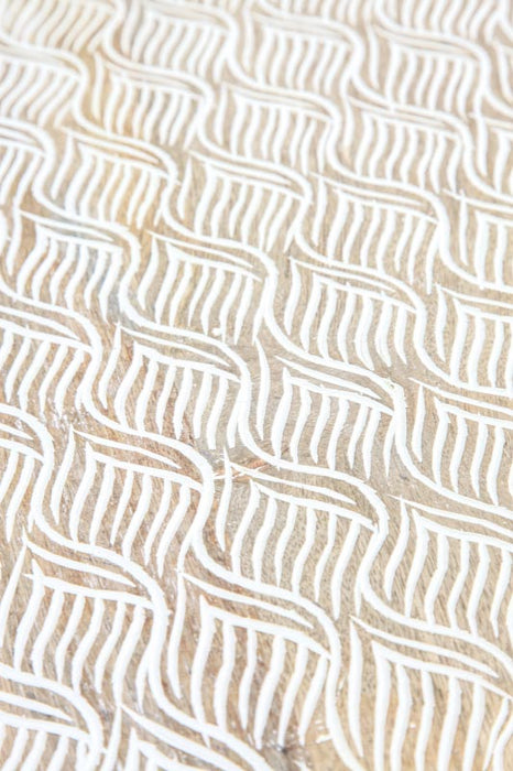 Table d'appoint ronde moyenne blanche 45 x 45 x 55 cm