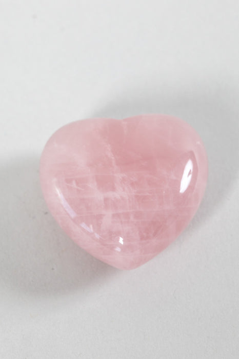 Pierre porte-bonheur coeur quartz rose