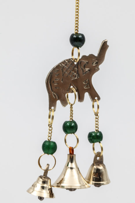 Wind chime elephant with 3 bells