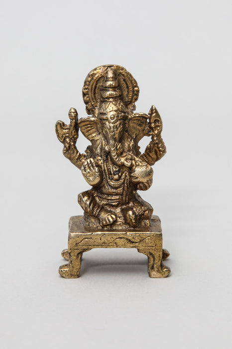 Ganesh Statue Brass 7.5 cm