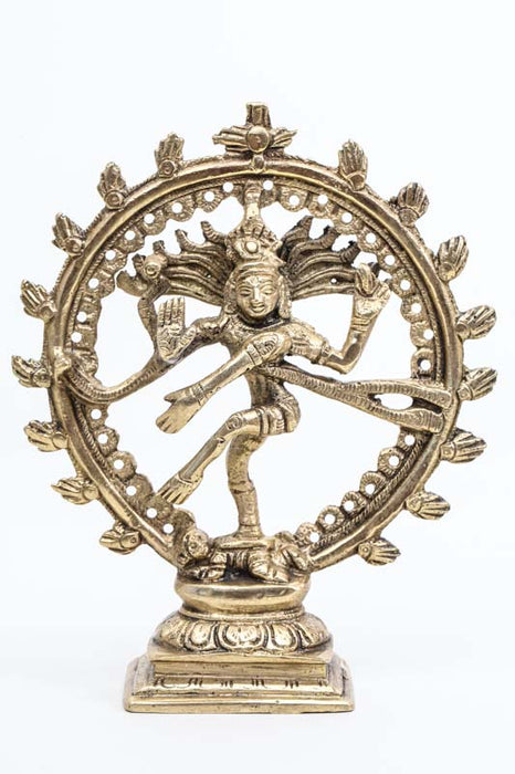 Natraj Statue Brass 17 cm