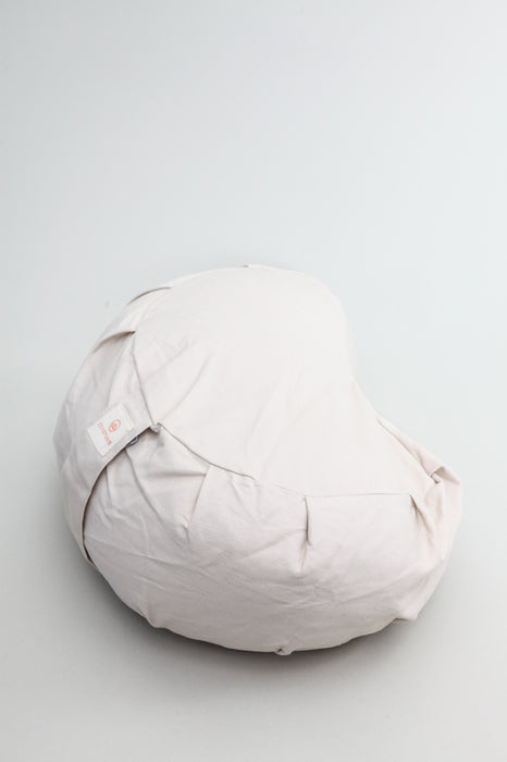 Meditation cushion half moon beige