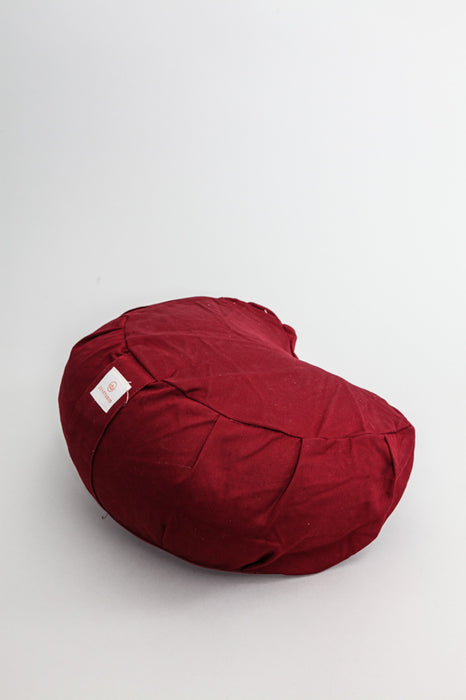 Meditationskissen Halbmond bordeaux