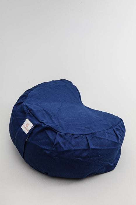 Meditation cushion half moon dark blue