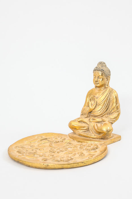 Räucherstäbchenhalter rund Buddha