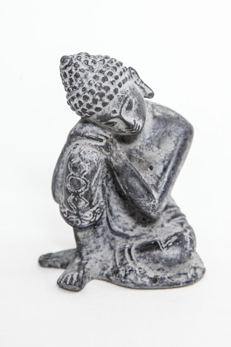 Lazy Buddha grau 10 cm