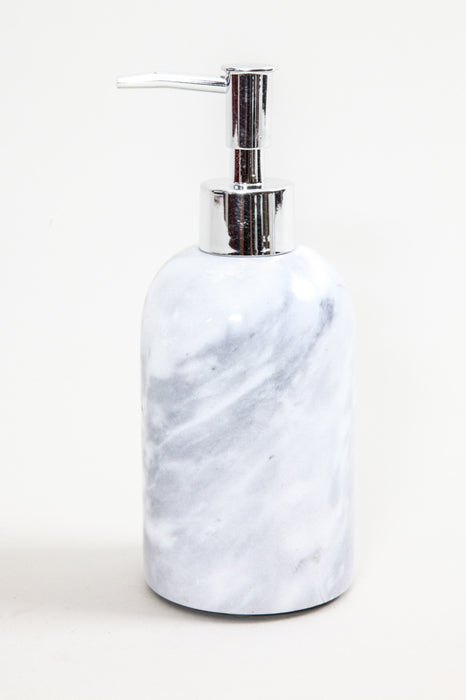 Soap dispenser marble grey 8 x 10 cm