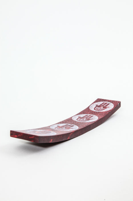 Räucherstäbchenhalter Hand der Fatima rot 25 x 5 cm