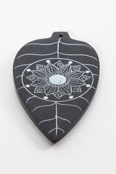 Porte-encens feuille avec mandala 7,5 cm