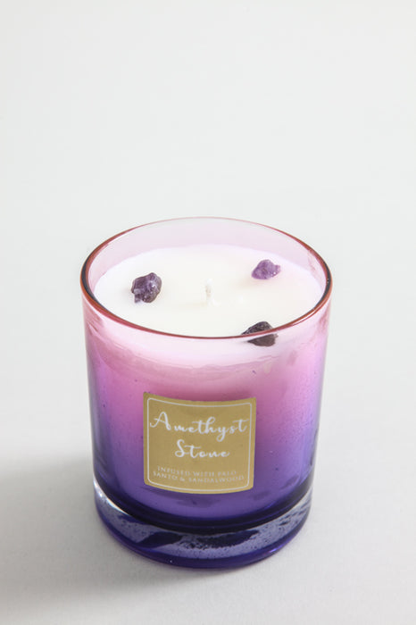 Scented candle in glass "Amethyst Stone" 200 gr