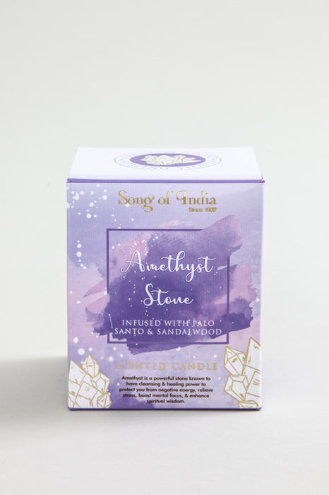 Scented candle in glass "Amethyst Stone" 200 gr