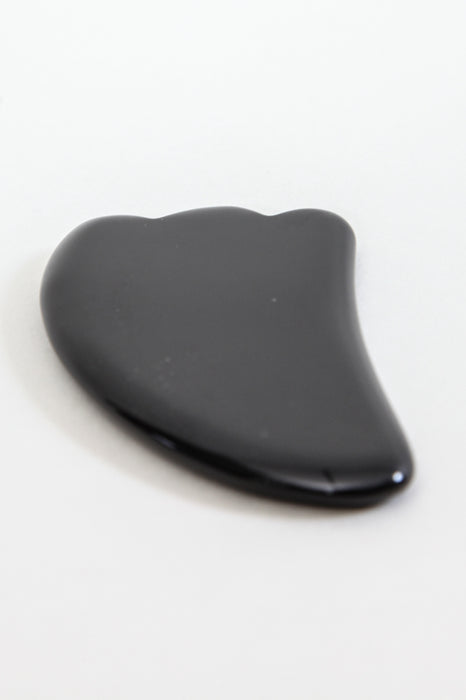 Gua sha massage stone black obsidian