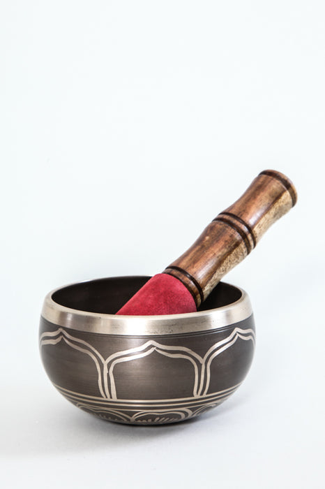 Singing bowl handmade with leather mallet