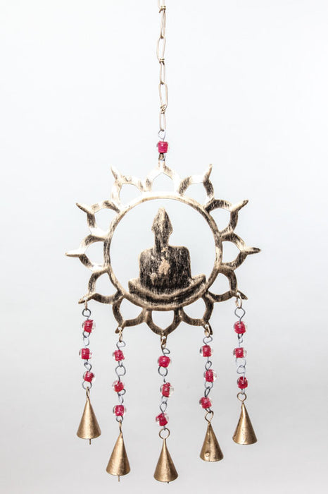 Wind chime Buddha with 5 bells