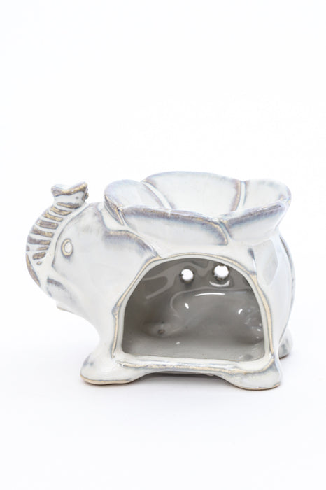 Duftlampe Elefant weiss 10 cm