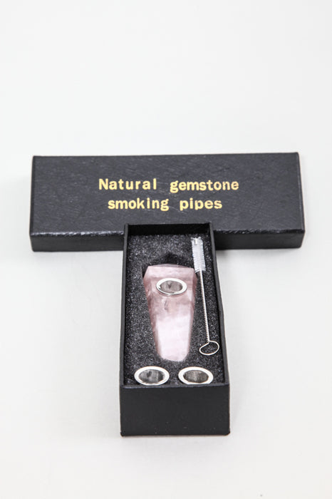 Rose Quartz Smoking Pipe