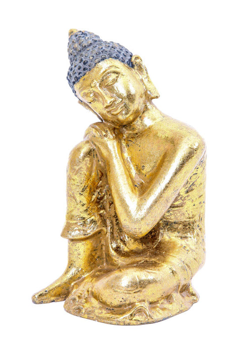 Lazy Buddha goldfarben 18 cm