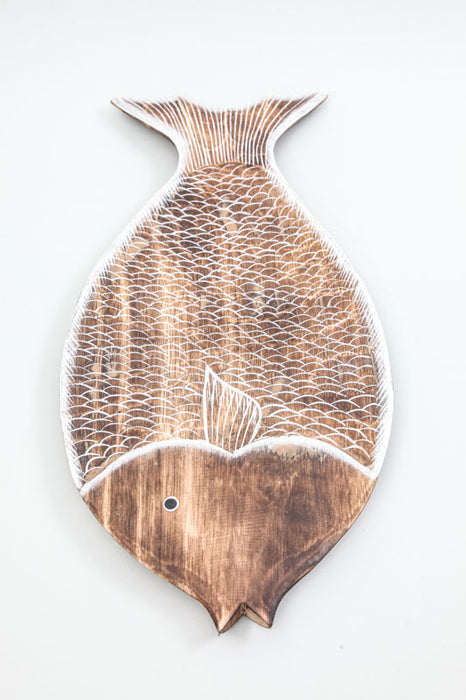 Plate fish brown 50 cm