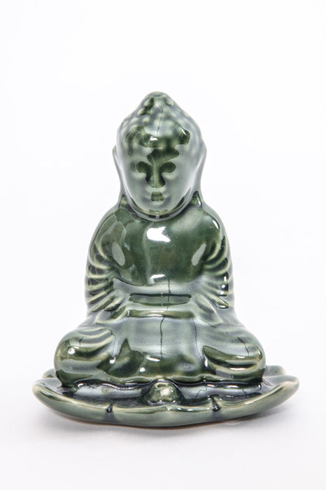 Räucherstäbchenhalter Buddha grün