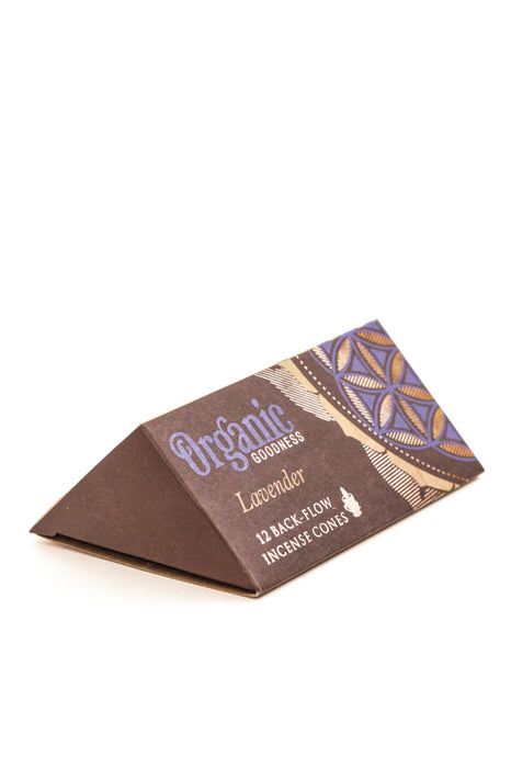 Rückfluss-Räucherkegel Organic Lavender