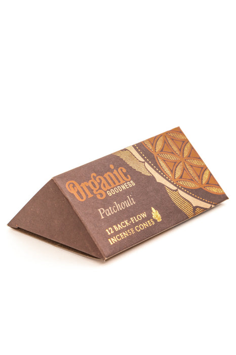 Backflow incense cones Organic Patchouli