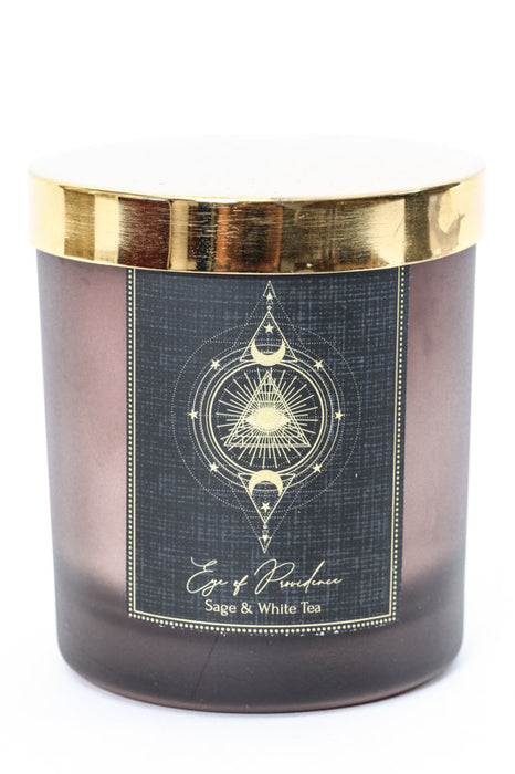 Duftkerze Esoteric Collection "EYE OF PROVIDENCE" Sage & white Tea 200g