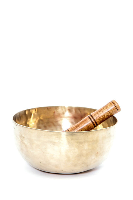 Singing bowl handmade with leather mallet 18 cm