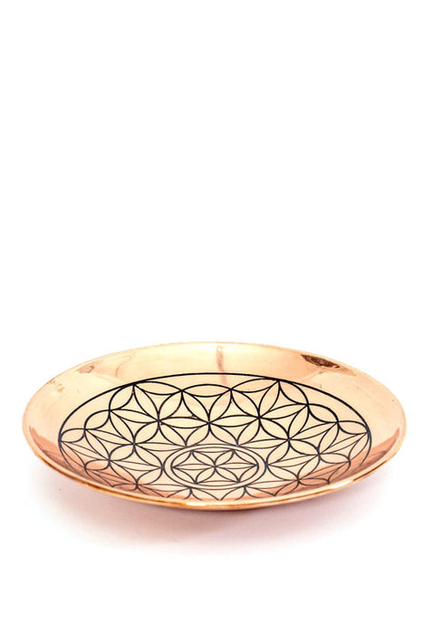 Copper bowl flower of life 15 cm