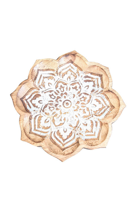 Decorative plate flower shape 23 cm