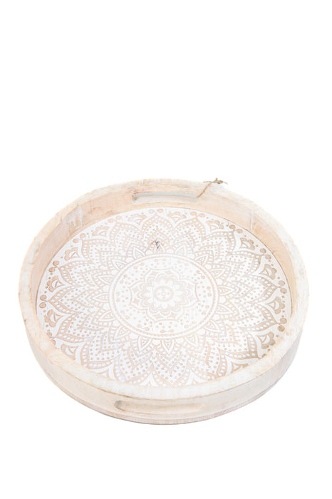 Serving tray round Mandala 35 cm