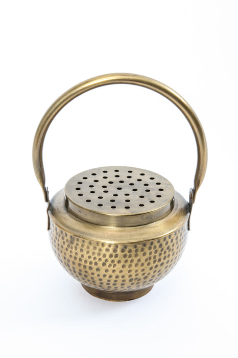 Iron incense burner with handle