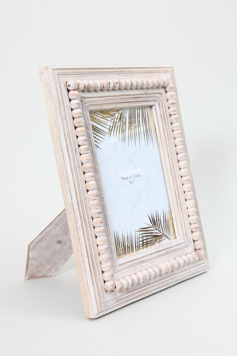 Picture frame mango wood white washed 12.5 x 17.5 cm