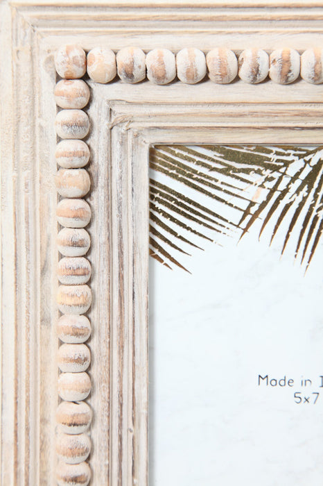 Picture frame mango wood white washed 12.5 x 17.5 cm