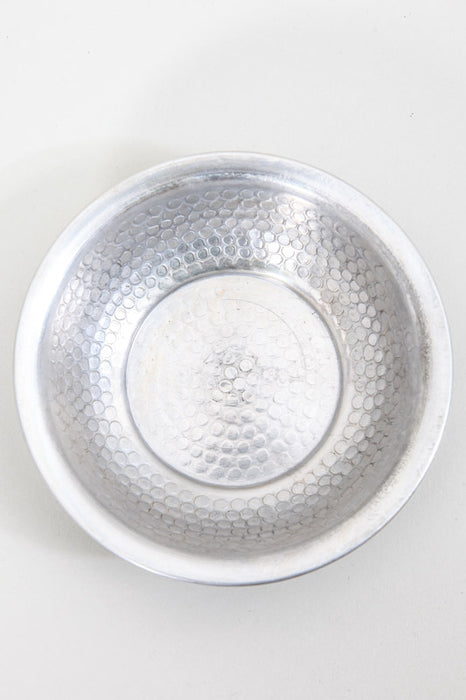 Bowl aluminium silver coloured assorted 12 x 3 cm