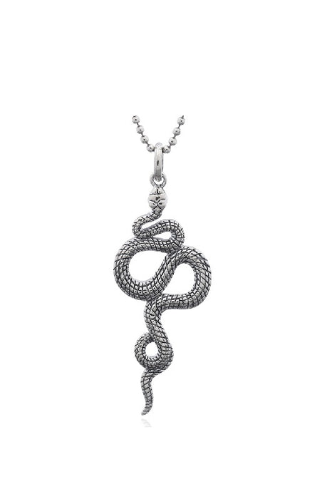 Pendentif serpent en argent