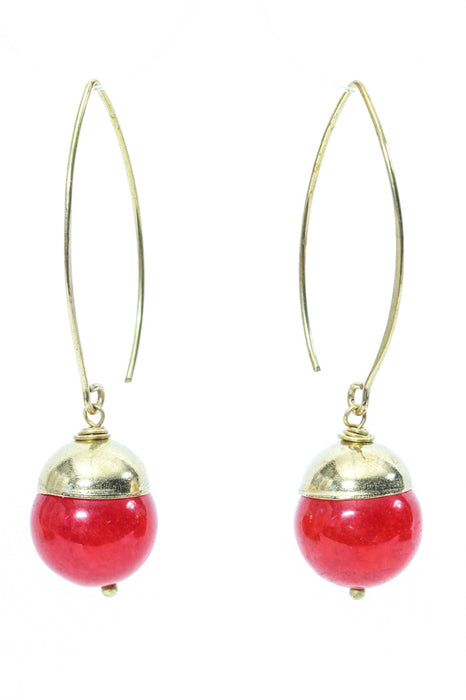 Boucles d'oreilles rubis