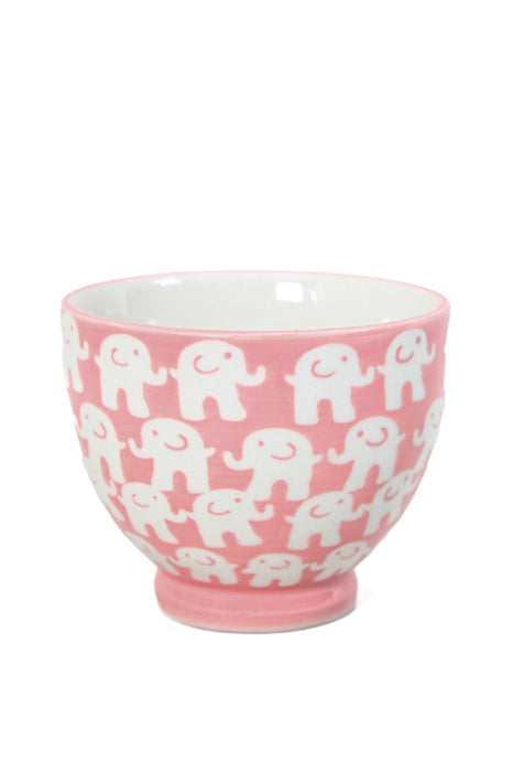 Tasse à thé en céramique éléphant rose