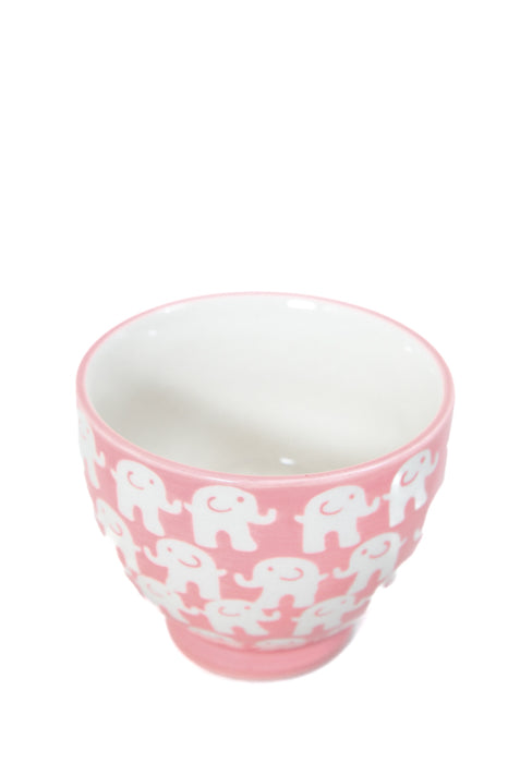 Tasse à thé en céramique éléphant rose