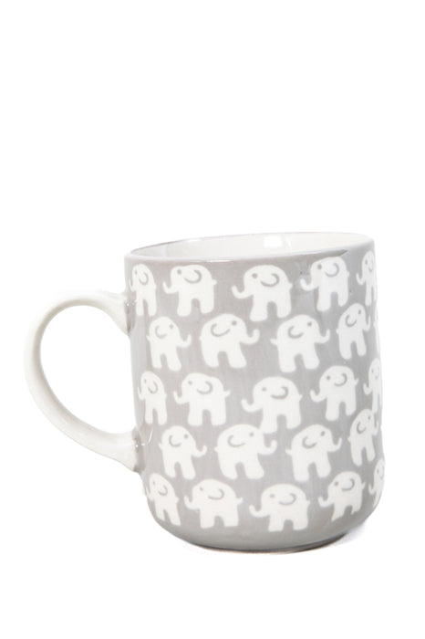 Tasse à thé éléphant gris