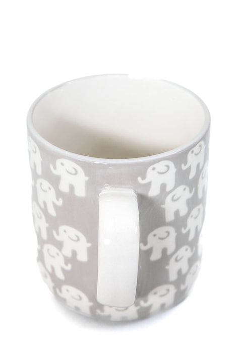 Tasse à thé éléphant gris