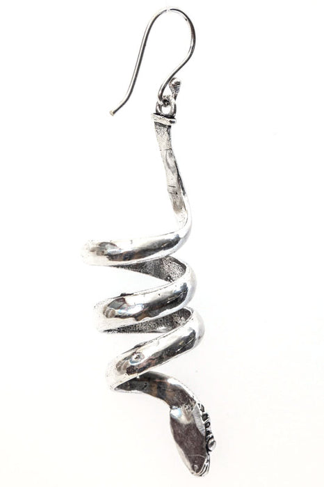 Boucles d'oreilles serpent en argent