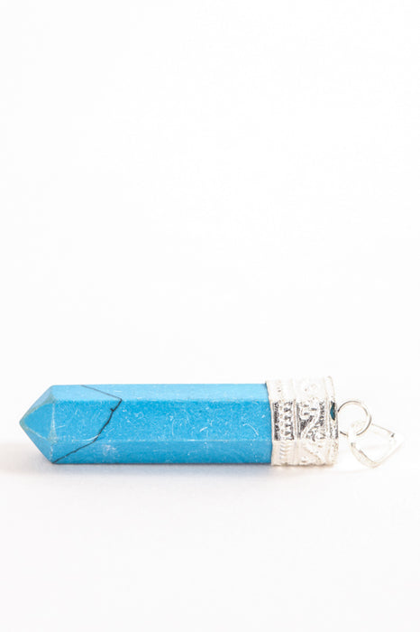 Pendentif pendule turquoise