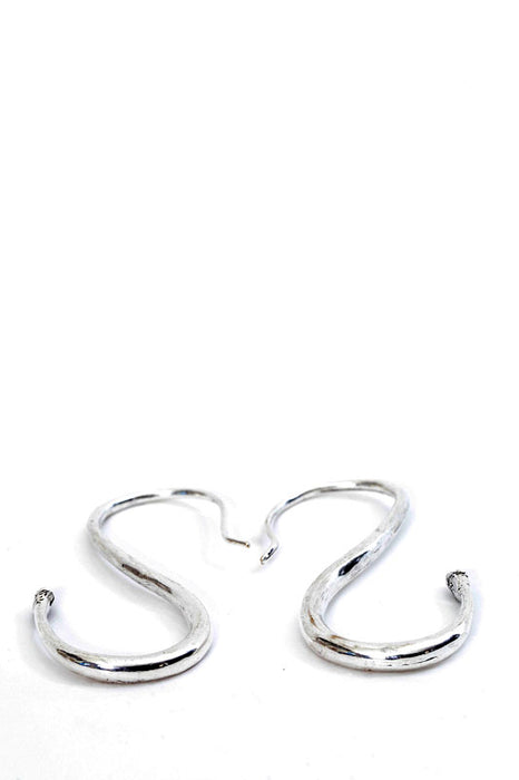 Boucles d'oreilles serpent en argent