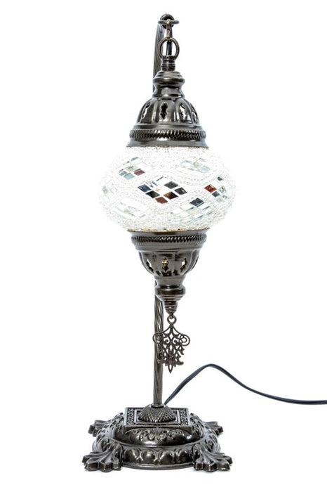 Mosaic lamp white 22 x 22 x 44 cm