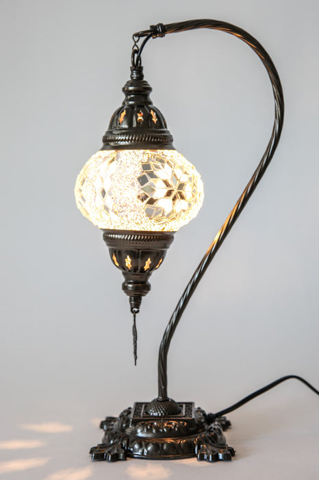 Mosaiklampe weiss 22 x 22 x 44 cm