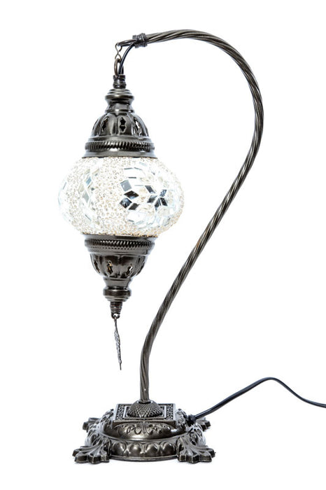 Mosaiklampe weiss 22 x 22 x 44 cm