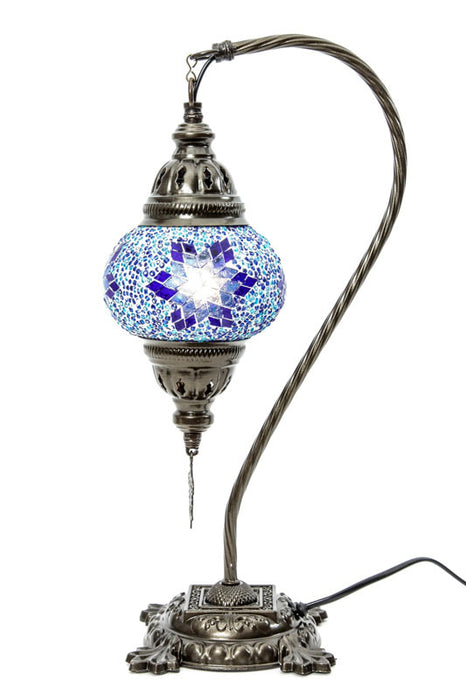 Mosaiklampe blau 22 x 22 x 44 cm