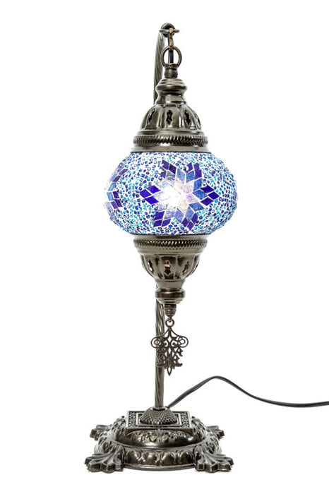 Mosaiklampe blau 22 x 22 x 44 cm