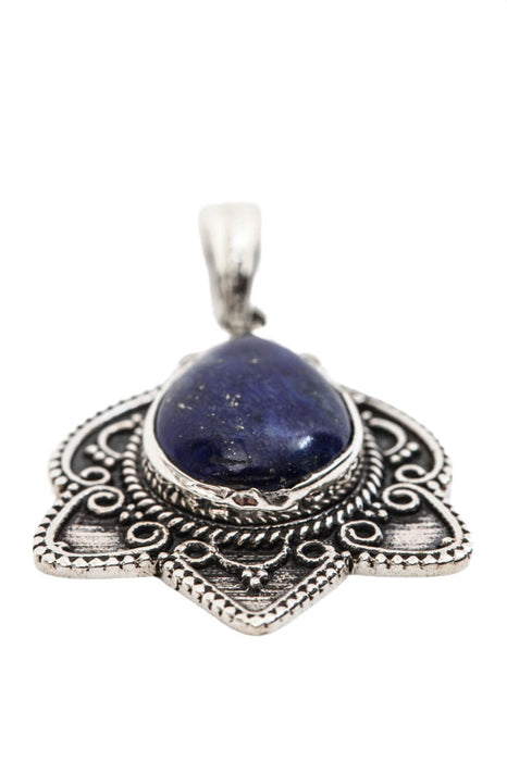 Pendentif en argent lapis-lazuli